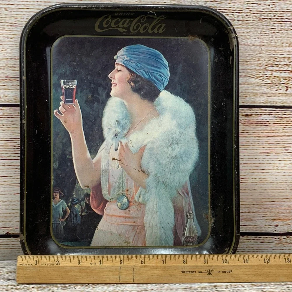 1973 Coca-Cola Metal Serving‎ Tray 1925 Advertisement Reproduction Drink Coke